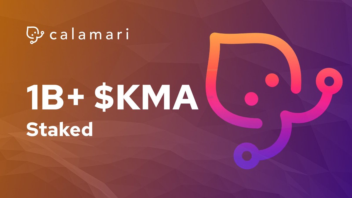 ajagbealexandra's tweet photo. A total of more than 1b $KMA staked is indeed a huge milestone reached by @CalamariNetwork 😳😳.
Do you wanna know why it is? Read through this 🧵 below.

1/🧵 https://t.co/FkvsYAjYgu