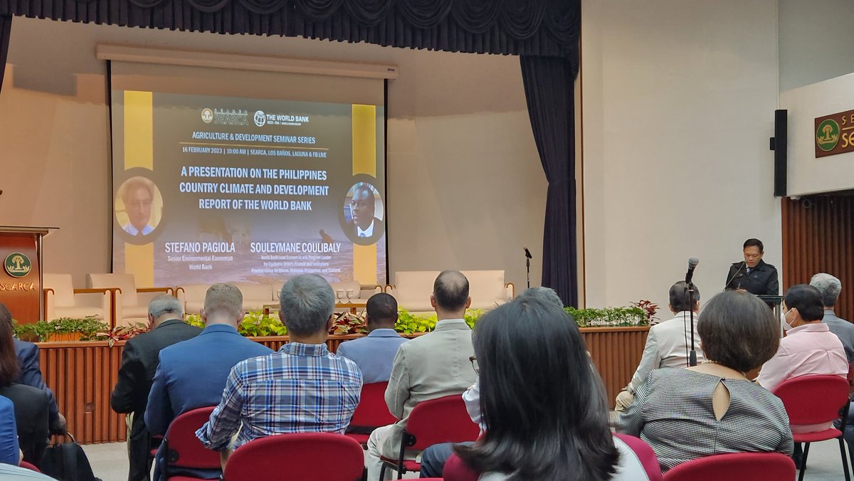 jeromebarradas's tweet photo. Join SEARCA and @WorldBank Philippines for the first Agriculture and Development Seminar Series (ADSS) of the year!

https://t.co/Gc8XyS8tjP https://t.co/eG8r9JEyVE