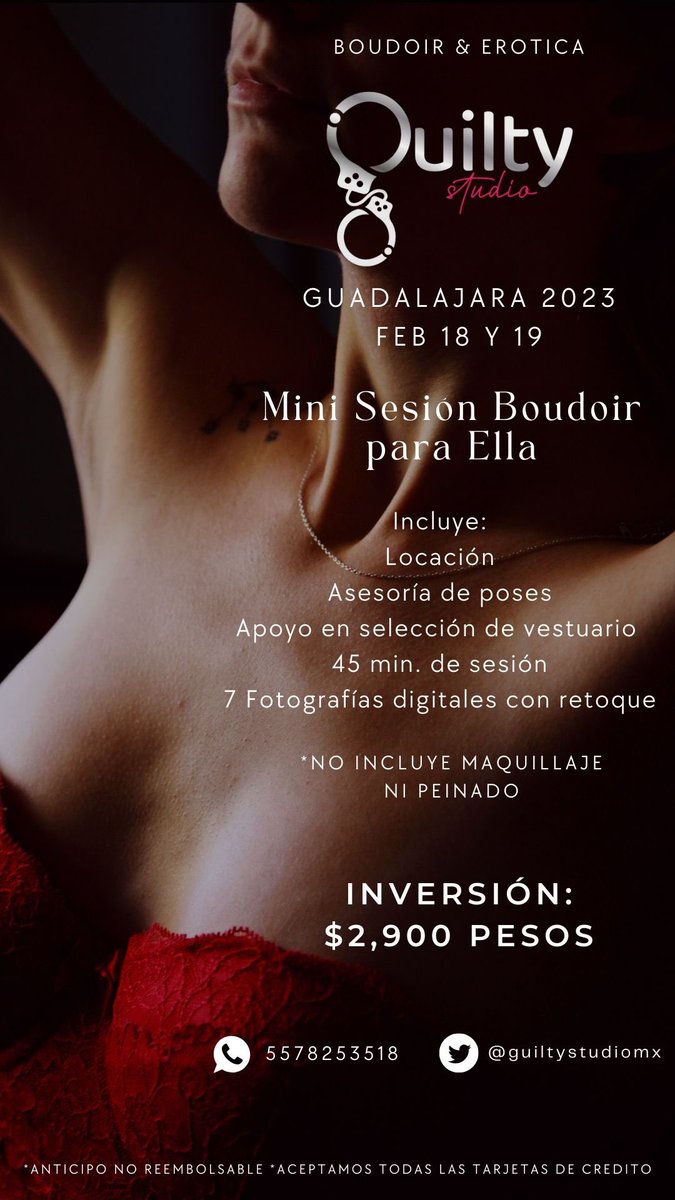 guiltystudiomx's tweet photo. Atención #gdl #guadalajara #jalisco #parejas #chicaunicornio #vixen #stag #Boudoir #cuckold #hotwife Próximo 18 y 19 de Febrero estaremos de visita en Guadalajara. Informes y Reservas 
📞5578253518 https://t.co/hFBQ3a6ojD
