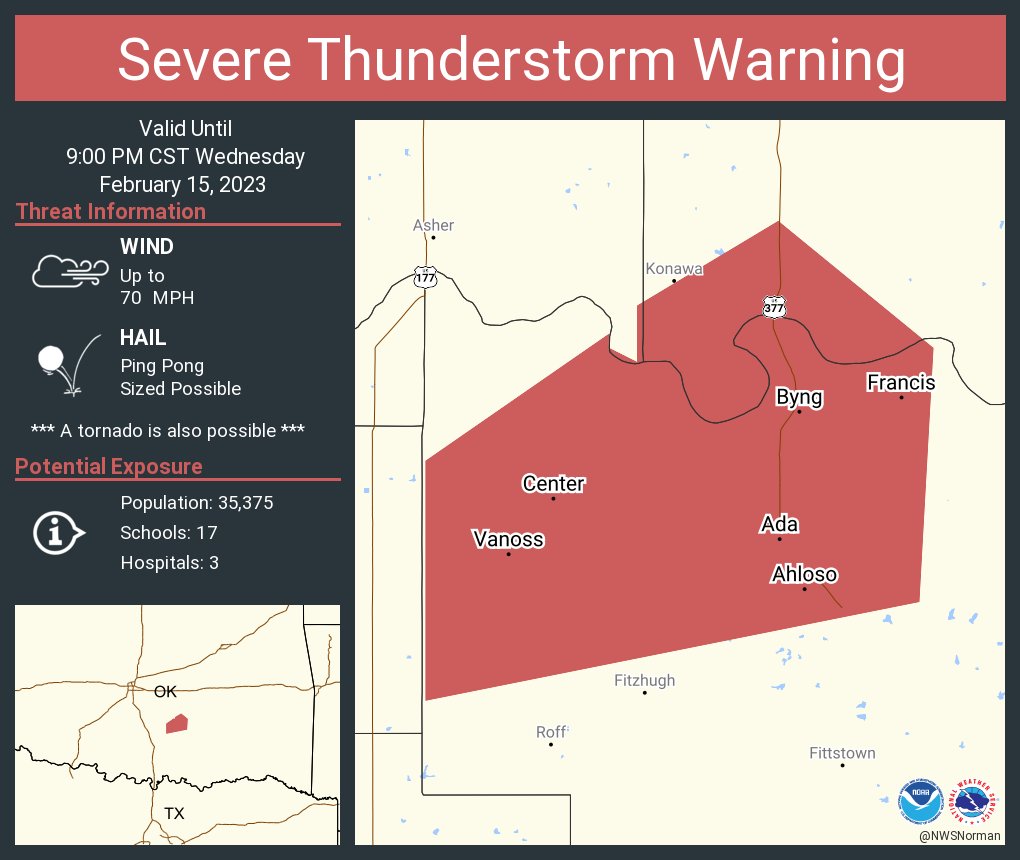 Blake Elmore on Twitter "RT NWSSevereTstorm Severe Thunderstorm