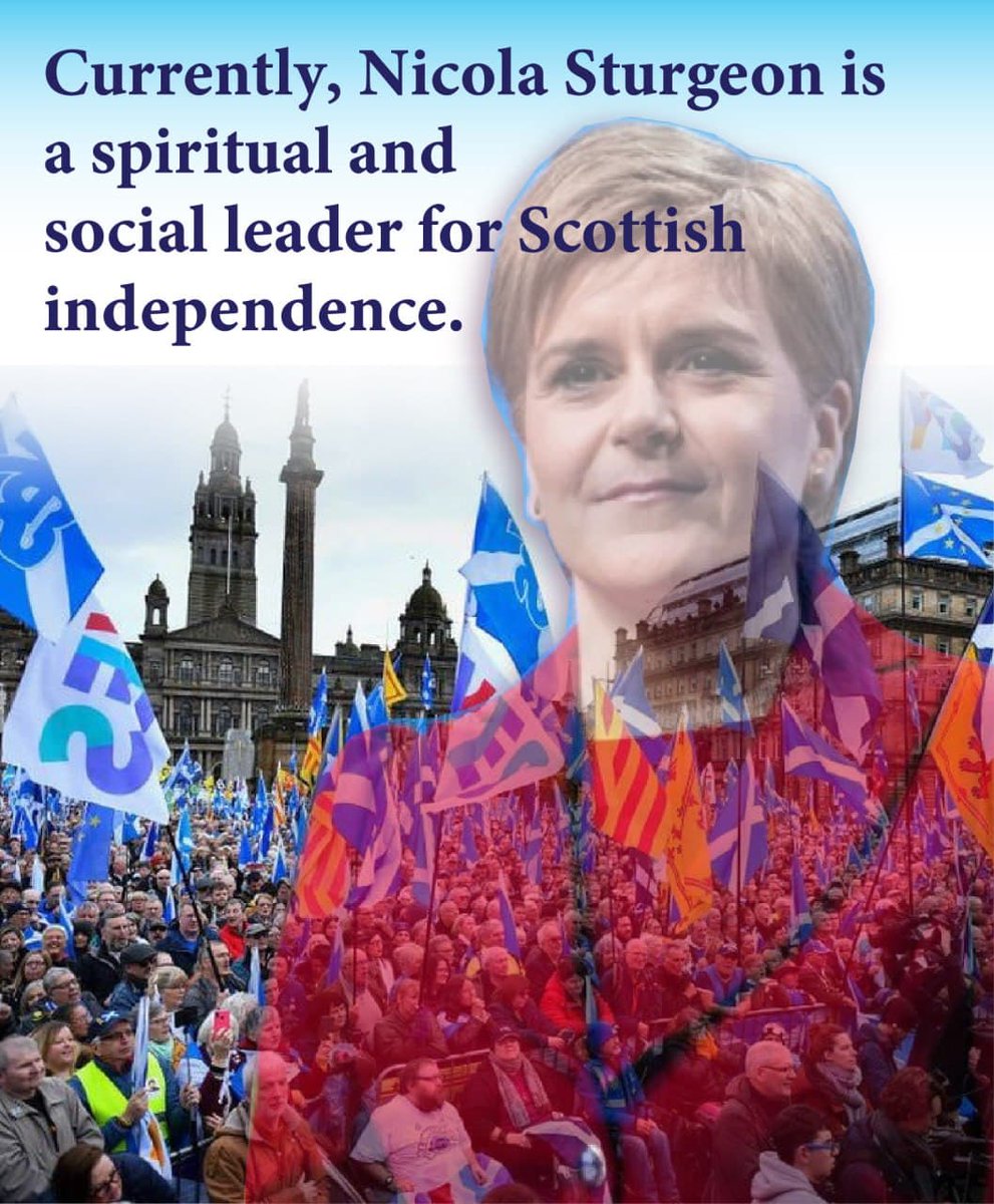 Currently , Nicola Sturgeon is a spiritual and social leader for Scottish independence.
 #ScottishIndependence2023 #ScottishIndependencenow