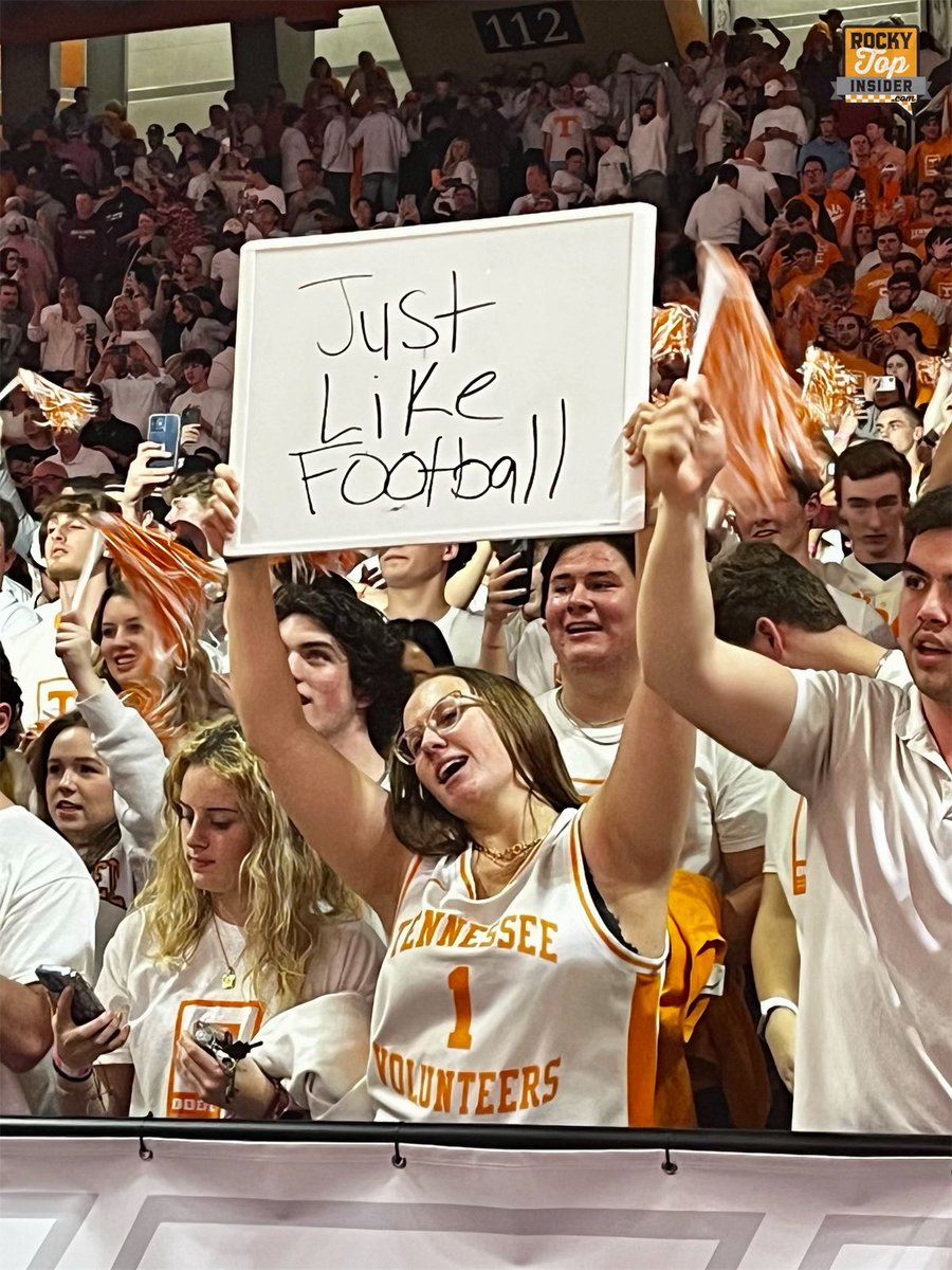 Ric_Butler's tweet photo. “Just like football”

Tennessee students celebrate after defeating No. 1 Alabama in Knoxville (again). https://t.co/DZUNJCcoBa