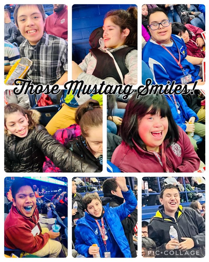 KerryASpencer2's tweet photo. @Morton201 ASI students livin’ it up today @Chicago_Wolves Hockey! 

#MortonPride
#LoveWhereYouLearn https://t.co/F9TSSAiPle