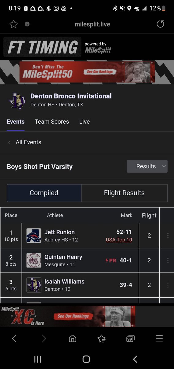 CoachJudie5372's tweet photo. Alot of PRs going up for #skeeterthrows
We just been working! π€« And we ant done yet! WE BACK!!! πͺπΏ @Jgiles_2024 @SkeeterRecruits https://t.co/KRHkGFOtwn
