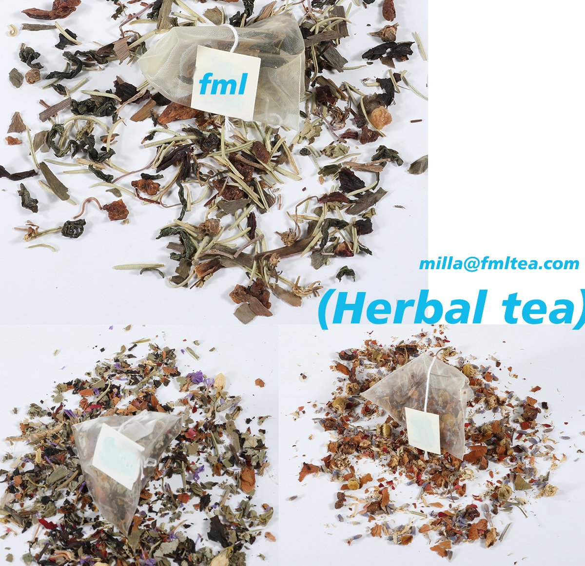 Herbal teas- contain a blend of fruits,herbals or other plants in addition to tea leaves.
Benefits: Anti-ageing， Detoxification，Aids in digestion，Reduce inflammation，Weight loss，Boost immune system，Anti-nausea，Relieve stress

#fmltea, #organicteas, #sleeptea,#beautytea