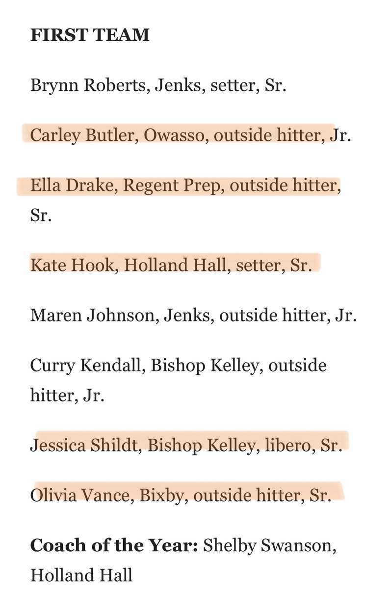 carley butler (@8carleybutler) on Twitter photo Congrats to my current and former teammates! Also, thank you <a href="/TWSportsExtra/">Tulsa World Sports</a> for including me on the All-World 1st team! Loved seeing half of my club team on there with me! (Edit: Middle Hitter not Outside 😅) Congrats to my current and former teammates! Also, thank you <a href="/TWSportsExtra/">Tulsa World Sports</a> for including me on the All-World 1st team! Loved seeing half of my club team on there with me! (Edit: Middle Hitter not Outside 😅)