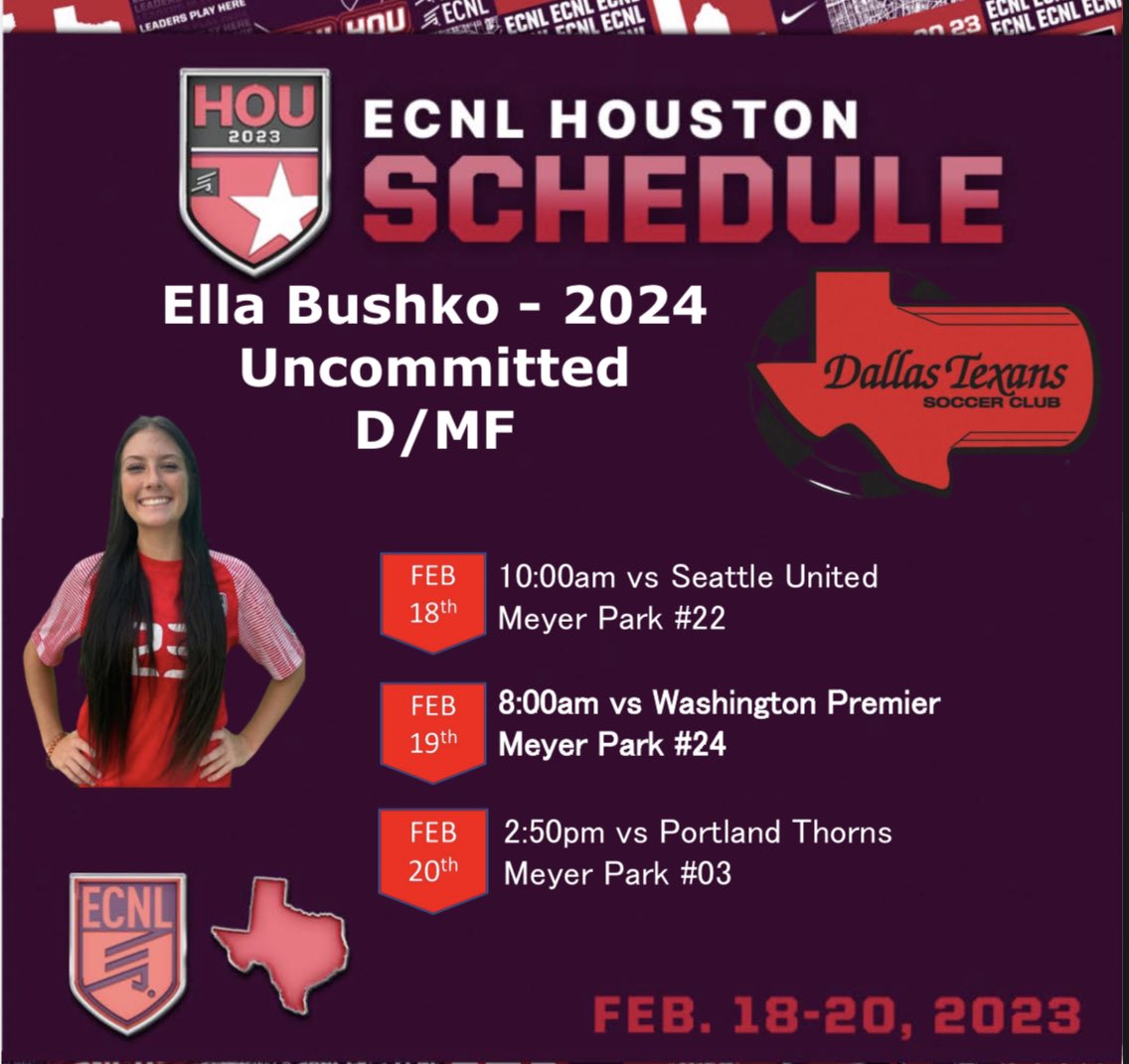 Houston ECNL get ready for it!