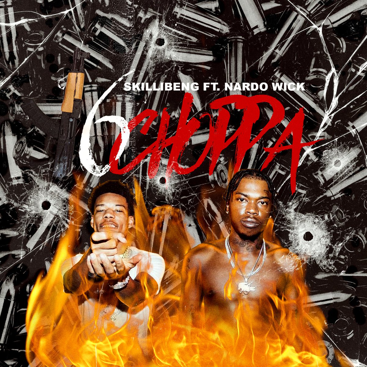 tjblck1's tweet photo. @skillibeng 16 Choppa ft. @NardoWick 

Design By @tjblck1 

#16choppa #coverart #nardowick #skillibeng #Trending  #rap #Dancehall  #artwork #GraphicDesign #GraphicDesigner #Jamaica #jamaicantwitter #eastsyde https://t.co/gL3xIttXrN