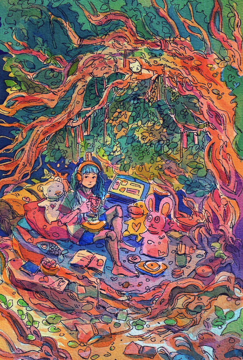 catforests's tweet image. sleepy willow #illustration