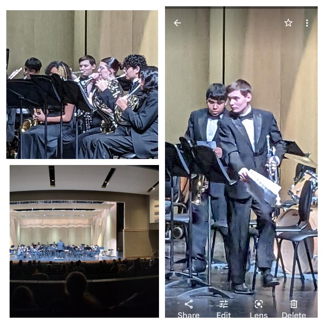 Winter concert at @ZionBenton Noah and his class tuning up for the trip to LA and marching in the Disney parade this weekend.  So proud of this kiddo.  #ProudDad