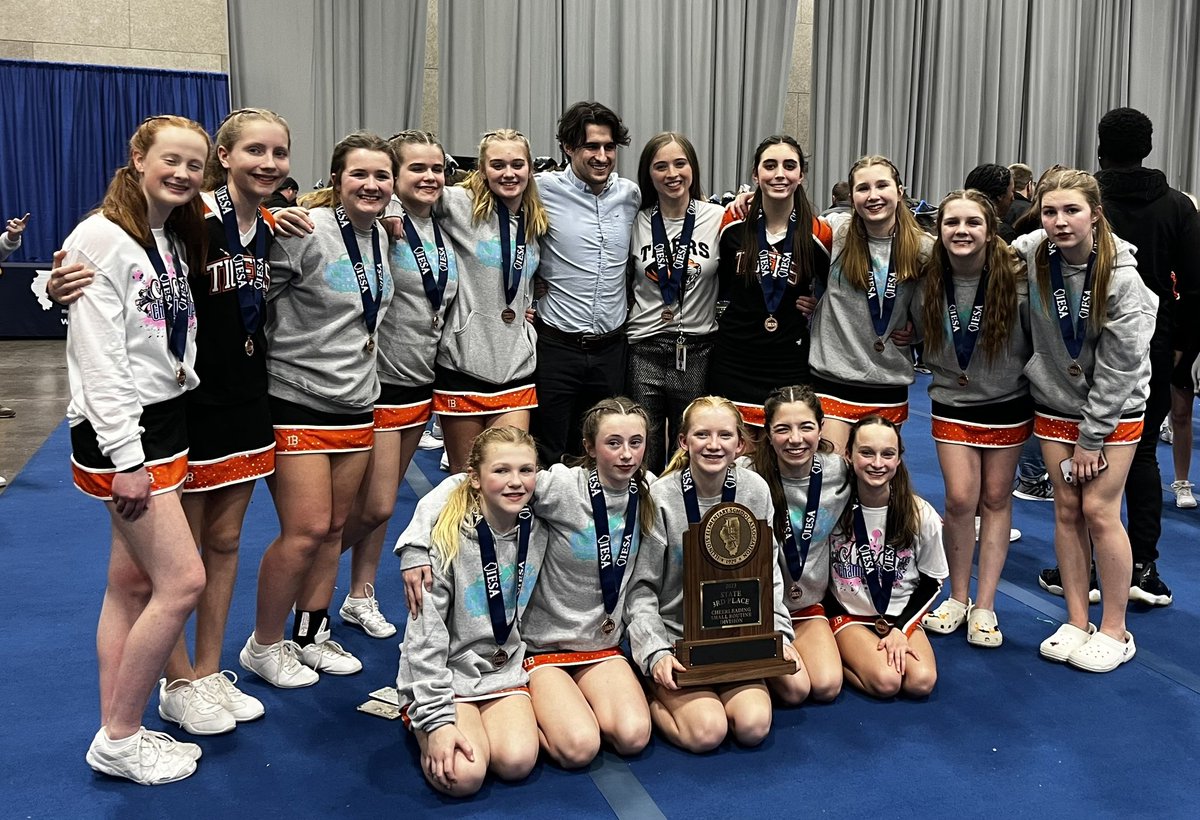 ib327athletics's tweet photo. Congrats to our MS Cheer team  finishing 3rd in the IESA Small School Cheer Routine today. We will have a reception for them tomorrow at 2 pm in the MS gym. https://t.co/b8K3AcULk5