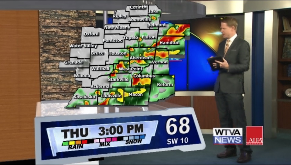 WTVA Weather on Twitter "Some thunderstorms will be on the hefty side