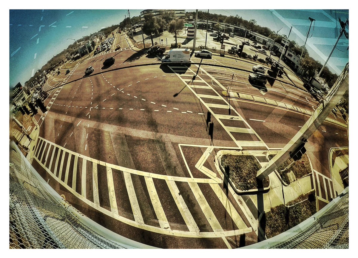 Intersection #panorama #crosswalk #insta360