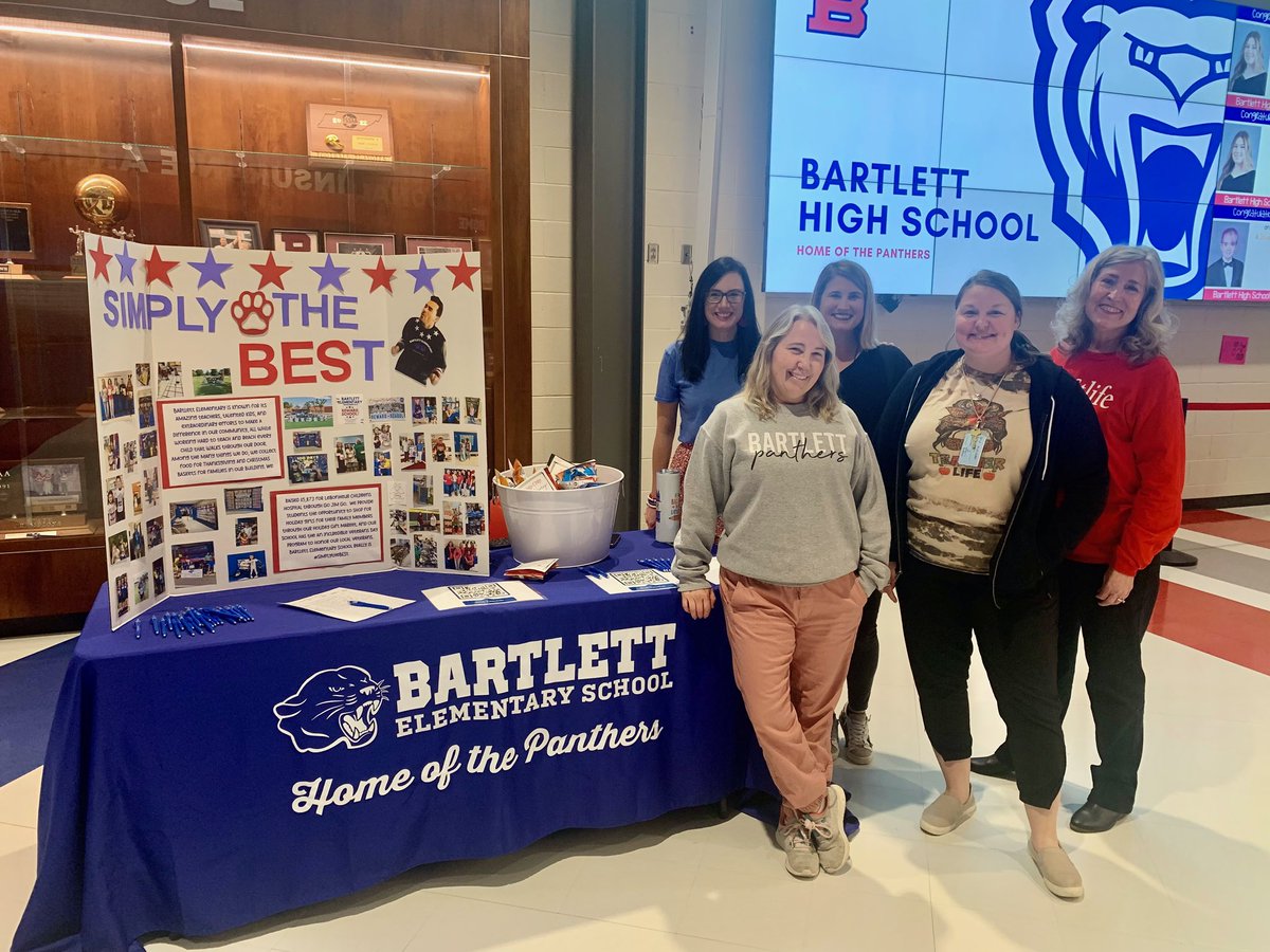 BESBartlett's tweet photo. We met so many great people at the BCS employment fair today! Thanks for stopping by the BESt table! #BESties #simplytheBESt @BartlettSchools https://t.co/T57Nra0gL8