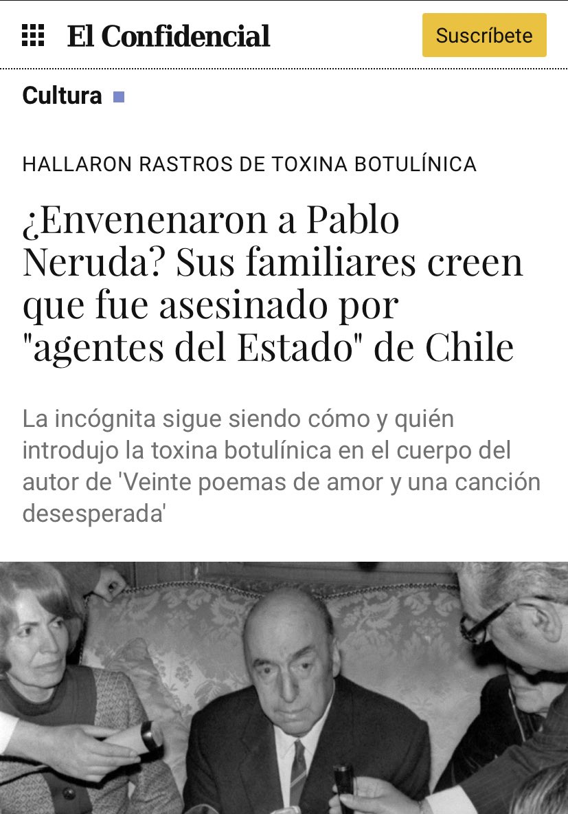 hernan_sr's tweet photo. A @lun le importa más la nariz de Fran Undurraga que el envenenamiento de Pablo Neruda, portada de todos los diarios del 🌍 . 🤦‍♂️ https://t.co/dcf0r8pp9v