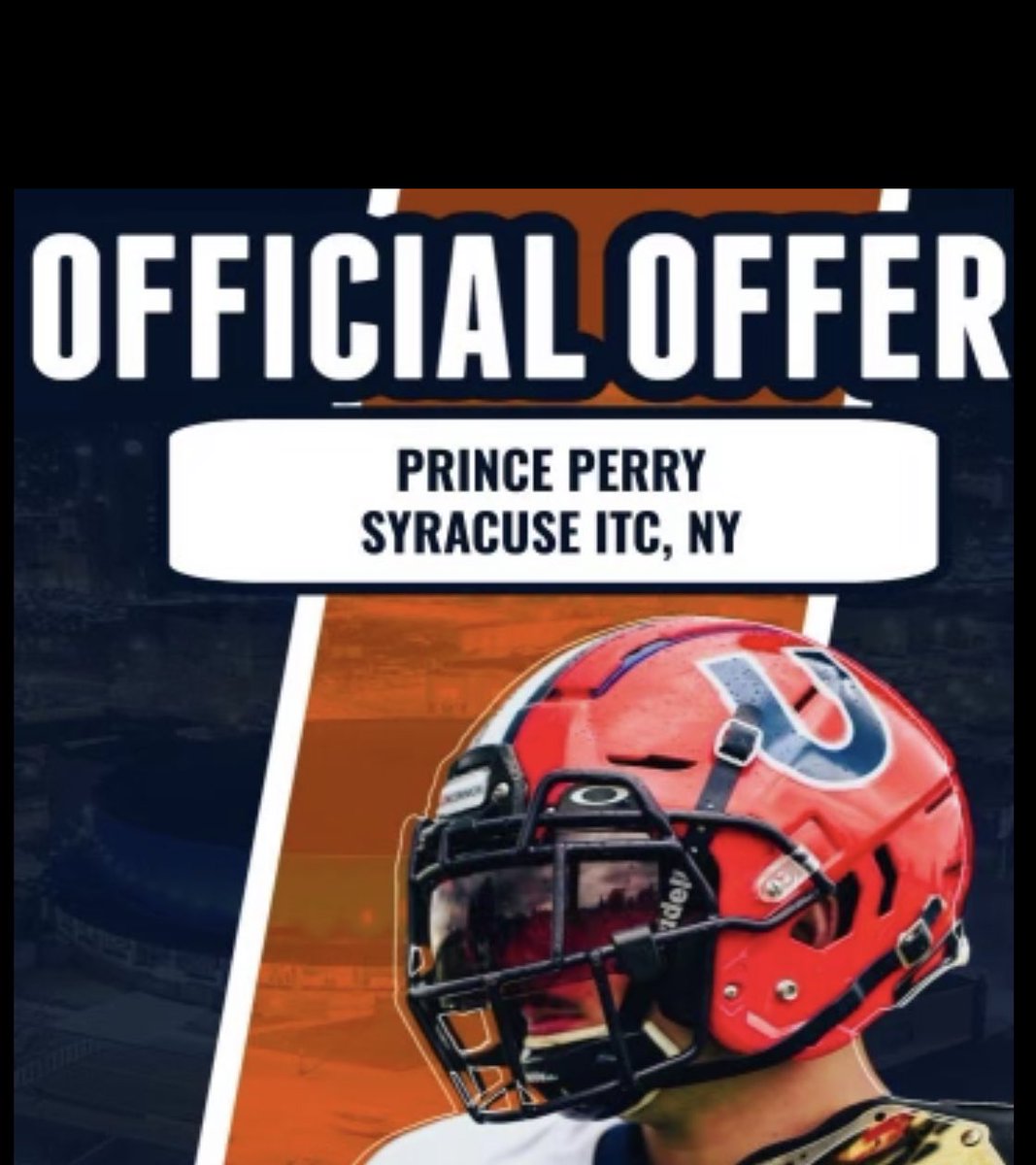 After having a great conversation with <a href="/CoachGerbino/">Joe Gerbino</a>, I’m happy and thankful to say I received an offer from <a href="/Utica_Football/">Utica Football</a> <a href="/CoachFaggiano/">Blaise Faggiano</a> <a href="/Cedric_stevens5/">Cedric Stevens</a>