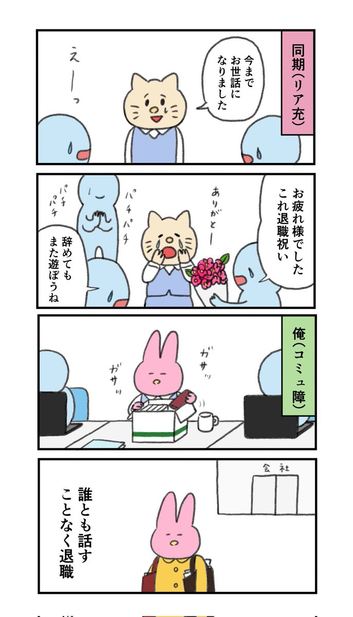 退職日の比較 