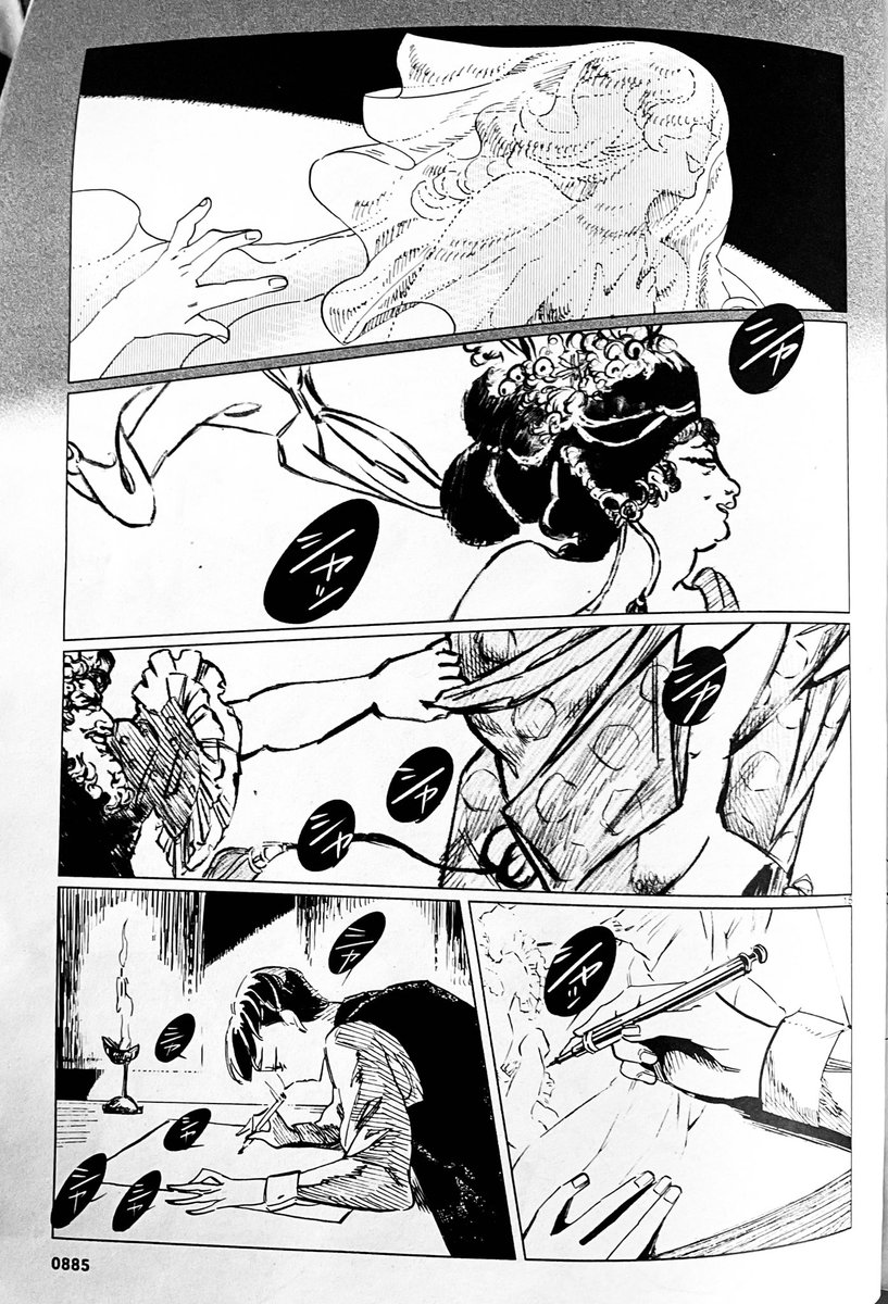 📌発売中のハルタ101号にインク色の欲を吐く11話「夢みる女・後編」が載ってます。
『女の平和』編ラストです。姉弟喧嘩の決着、刺激的な作品に合わせた舞台シーンも見どころです。
どうぞよろしくお願いします〜🙇🏻♂️