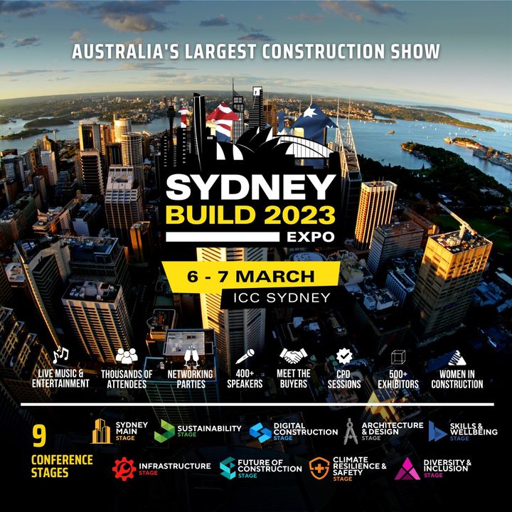 Join Us At Sydney Build Expo, Australia's Largest Construction Expo on 6-7 March, ICC Sydney. Free tickets are now available. Join 400+ speakers over 9 stages and 500+ exhibitors over the 2-day event.

Get in touch: zcu.io/sb7n

#sydneybuild