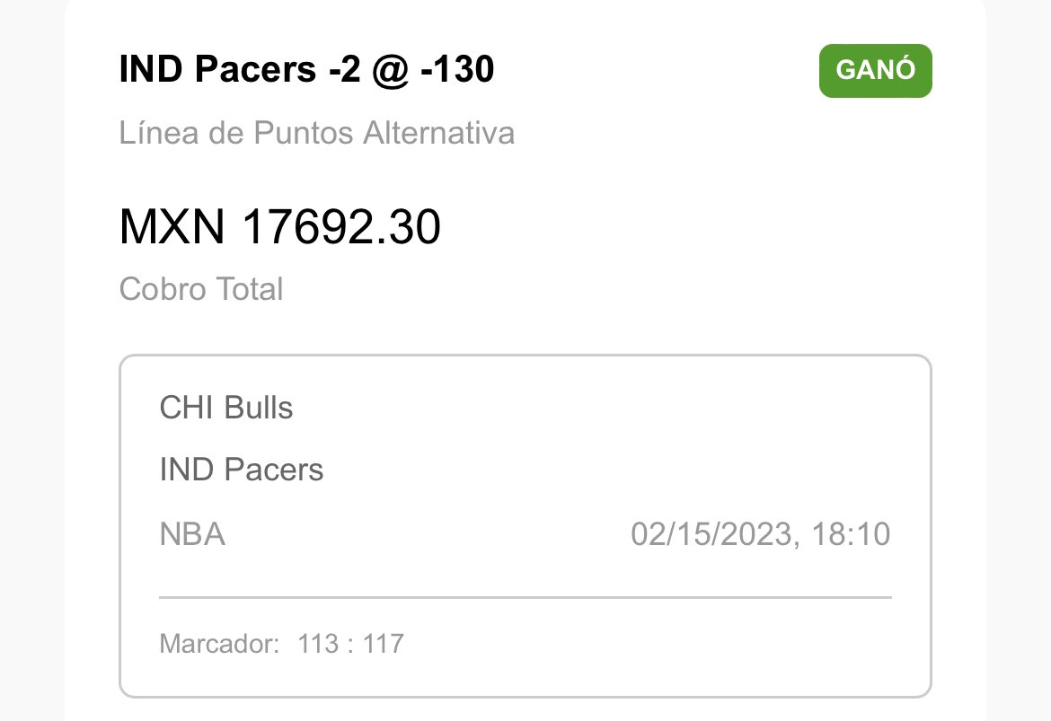 DiasPerfectos's tweet photo. DÍA ULTRA PERFECTO SEÑORES ❤️‍🔥✨
✅ Mitchell over 25.5 puntos
✅ Pacers -2.0
✅ Young over 10.5 assists 

A CERRAR CON TODO MAÑANA ANTES DEL ALL STAR BREAK 🔥 https://t.co/q0nbnVlLg2
