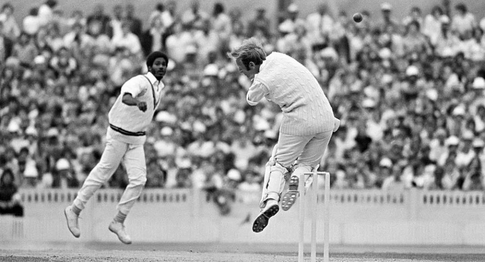 A cold gaze of curiosity essayed its flights of imaginary afflictions; an epoch of celestial proportions has ended. 

Happy Birthday to a metaphor, who metaphored himself to the roost of humanitarian richness and beyond. 

Image: @WisdenCricket 

#MichaelHolding #PurveyorOfPain