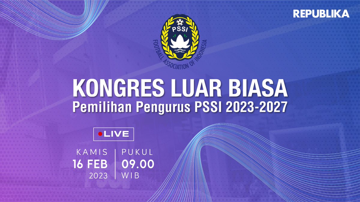 republikaonline's tweet image. Saksikan KLB PSSI secara LIVE di: 
youtube.com/live/xRn-0Rfg1…

#PSSI #KLB