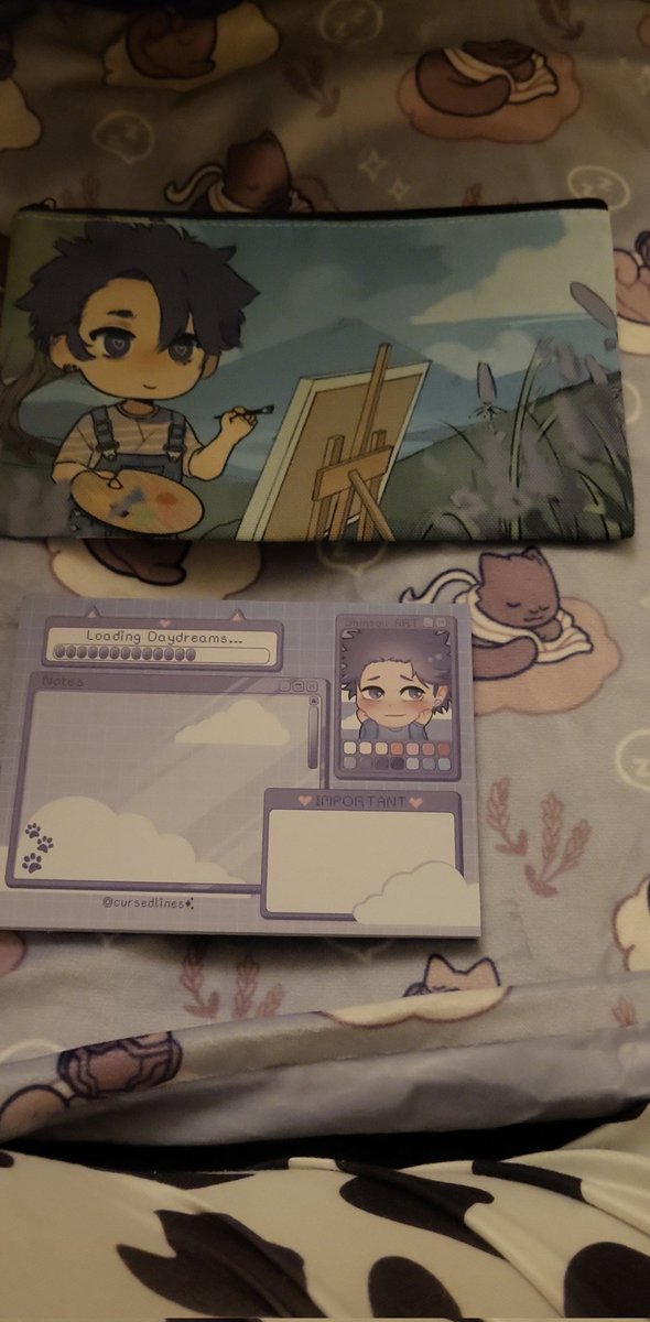 MammonsCityGirl's tweet photo. Just got my stuff from the @ShinsoDreamZine My heart is so full! Especially the notepad 💜💜💜 https://t.co/ht1oWAGqtr