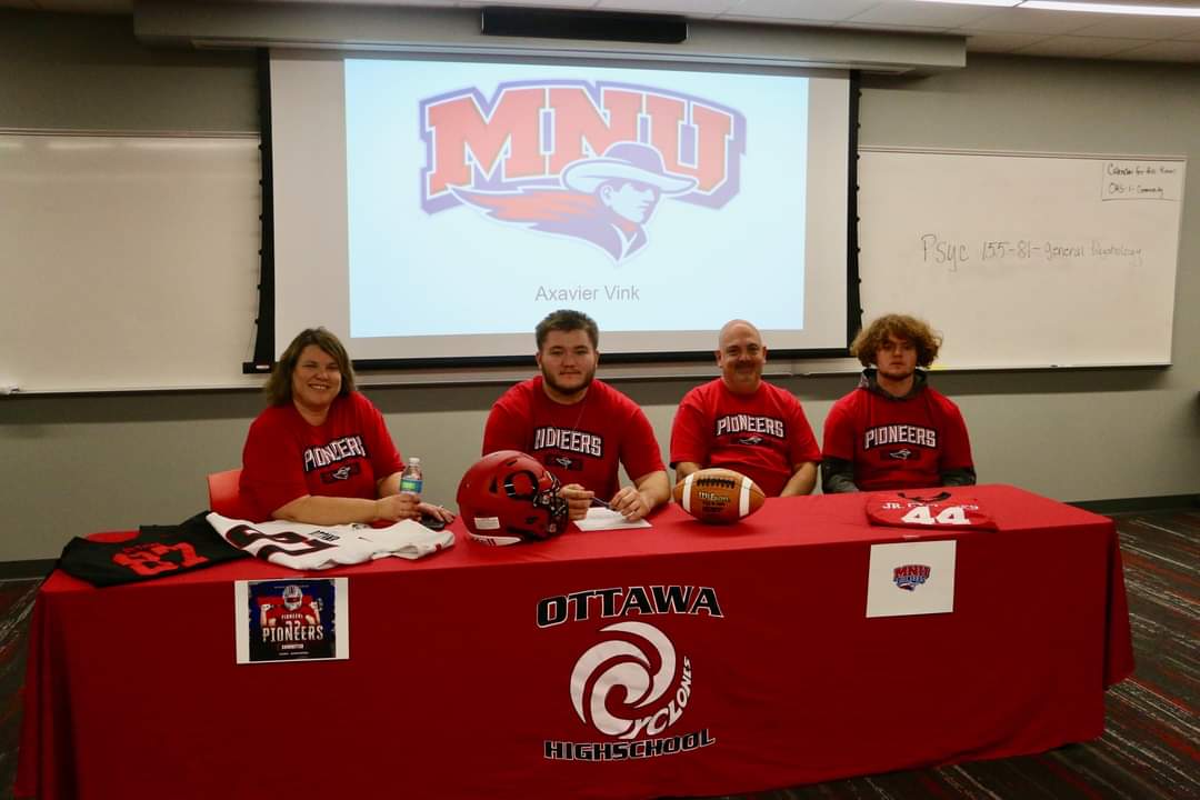 Happy signing day Axavier!!!!  We are so proud of you and are excited to watch you continue pursuing your football career at MNU!  #Pioneers