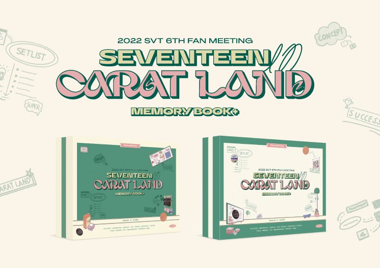2022 SVT 6TH FAN MEETING 〈SEVENTEEN in CARAT LAND〉 MEMORY BOOK+ DVD