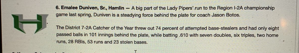 JasonBotos's tweet photo. @emalee2023 ranked 6th in the Preseason Big Country Catcher’s list! #1@aTIME #LeftyWorld @BigCountrySport https://t.co/qJHhb9lNWY