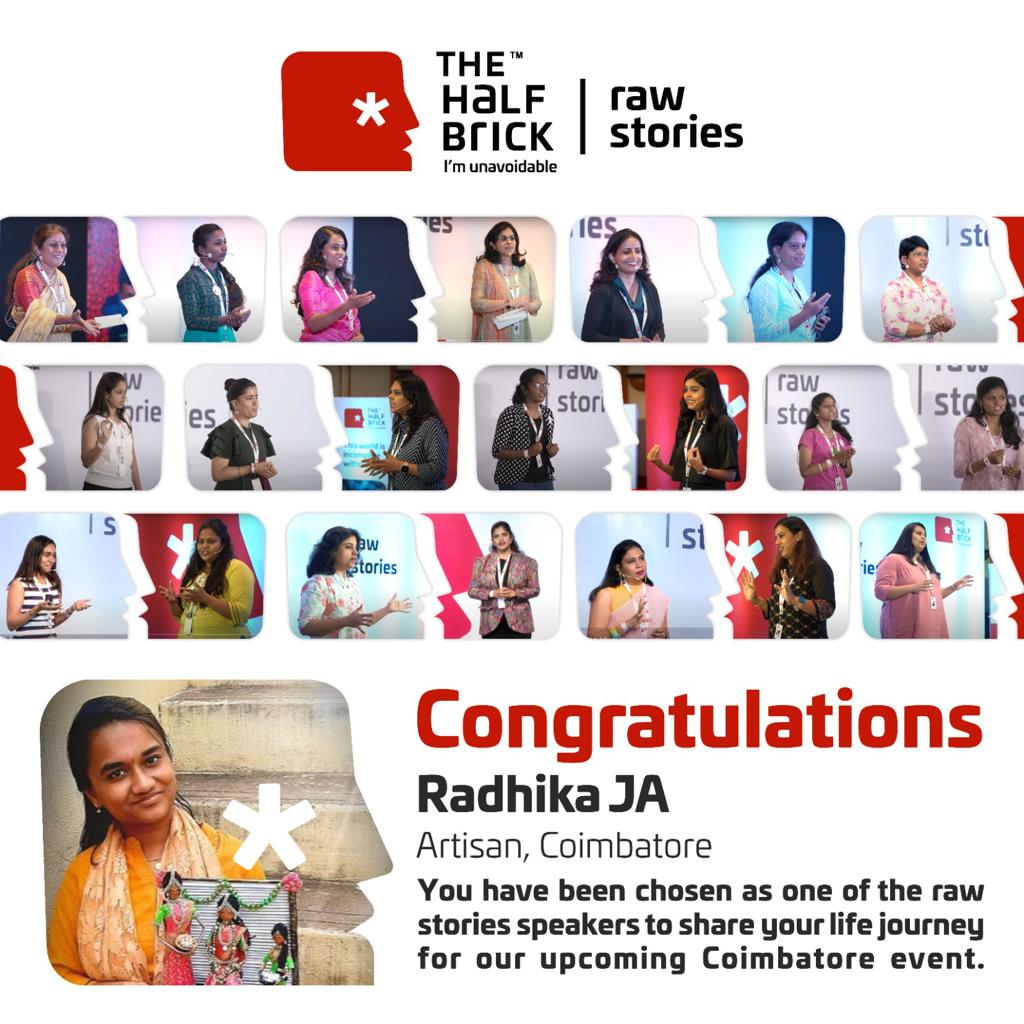 radhikaja99's tweet photo. I'm very happy to share that I am invited by @thehalfbrick - #rawstories
Thank you @BJayam and Team 🤝 

👉Happening at #Coimbatore 😍

#thehalfbrick #radhikajaworks #newspaperdolls #queenbeedolls #newspapercrafts #handmadedolls #africandolls #coimbatoregirl #ArtistOnTwitter https://t.co/7NnMhYx3E2