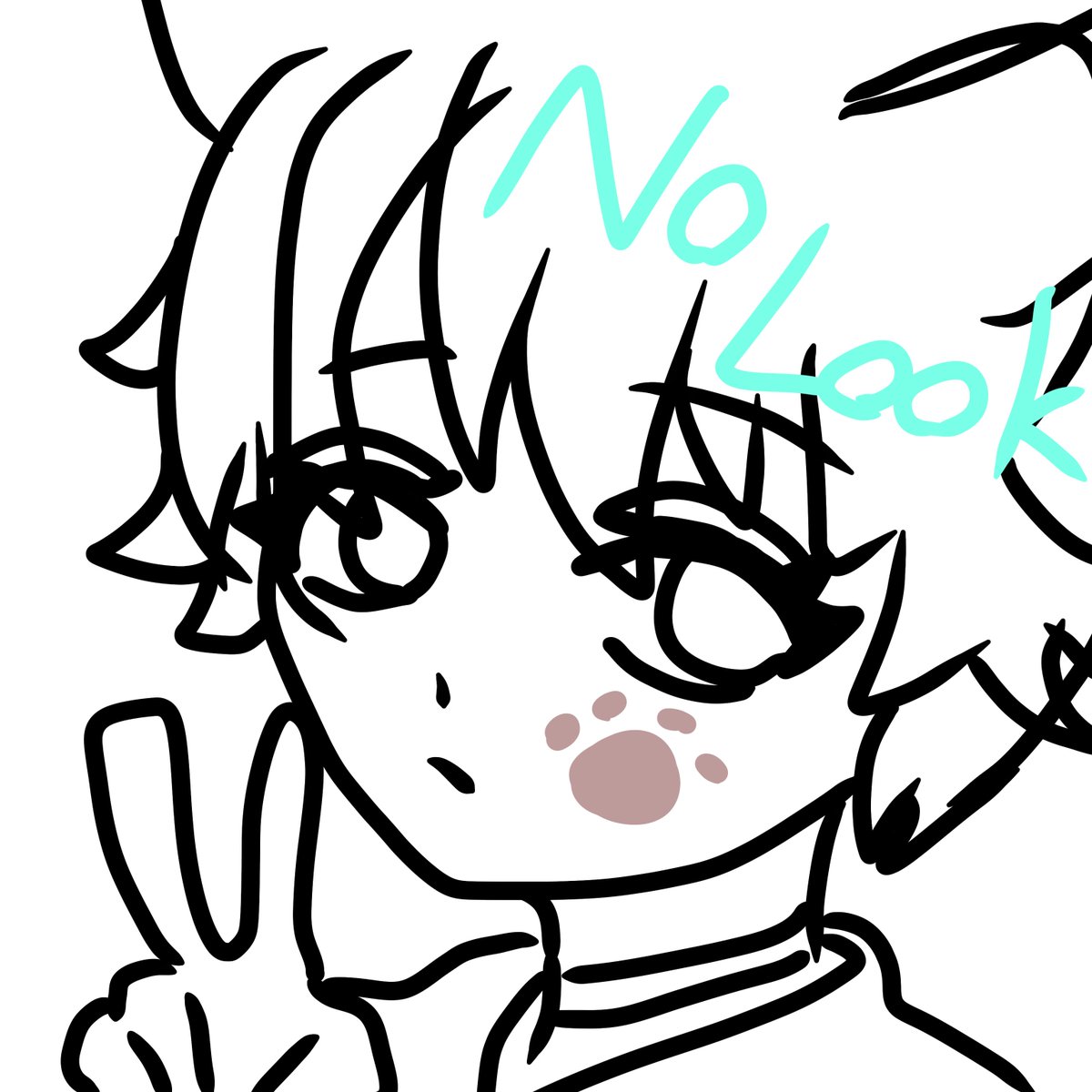 okuregechan's tweet photo. 『ノールックお絵描き選手権』
#ろせあーと
#ムラハチ展
#彗星蘭ちゃん描いてみた
#Cyandy https://t.co/BoUoO1Am45