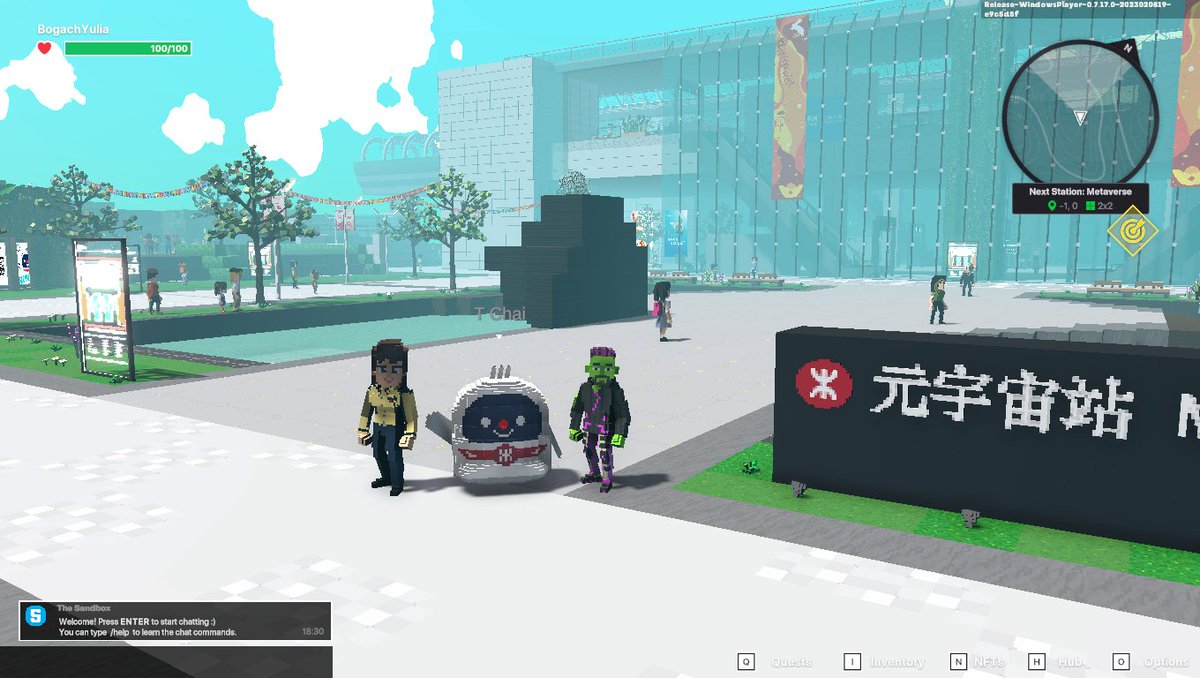 roon9i's tweet photo. @TheSandboxGame I found the Delivery Robot in Next Station: Metaverse! 🚉 #LunarNewYearTSB https://t.co/0cnByrwxX1