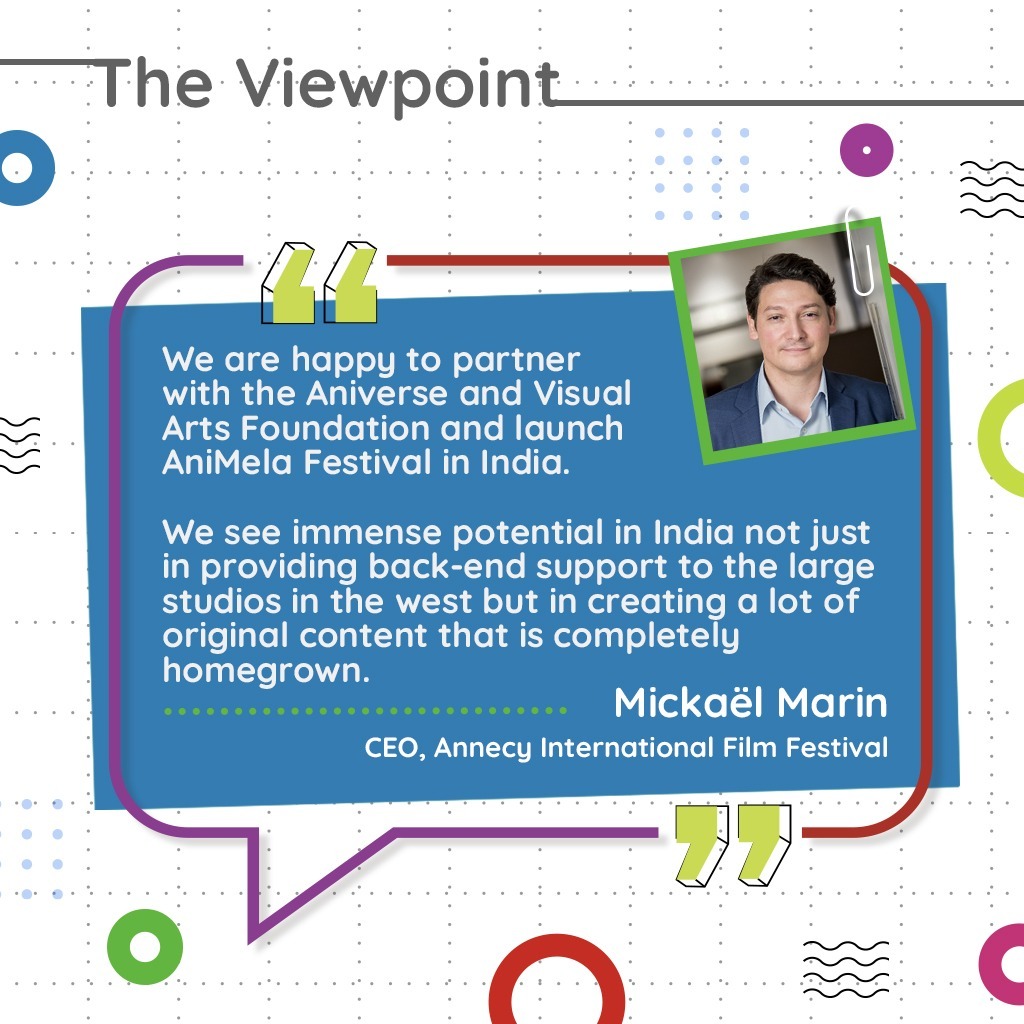 animelaindia's tweet photo. Mickaël Marin shares his views on creating more homegrown content by partnering with the Aniverse and launching AniMela.
#Animation #VisualArt #ComicBooks #VisualEffects #AugmentedReality #VirtualRelaity #Innovation #Technology #Aniverse https://t.co/t2GCcDo8kR