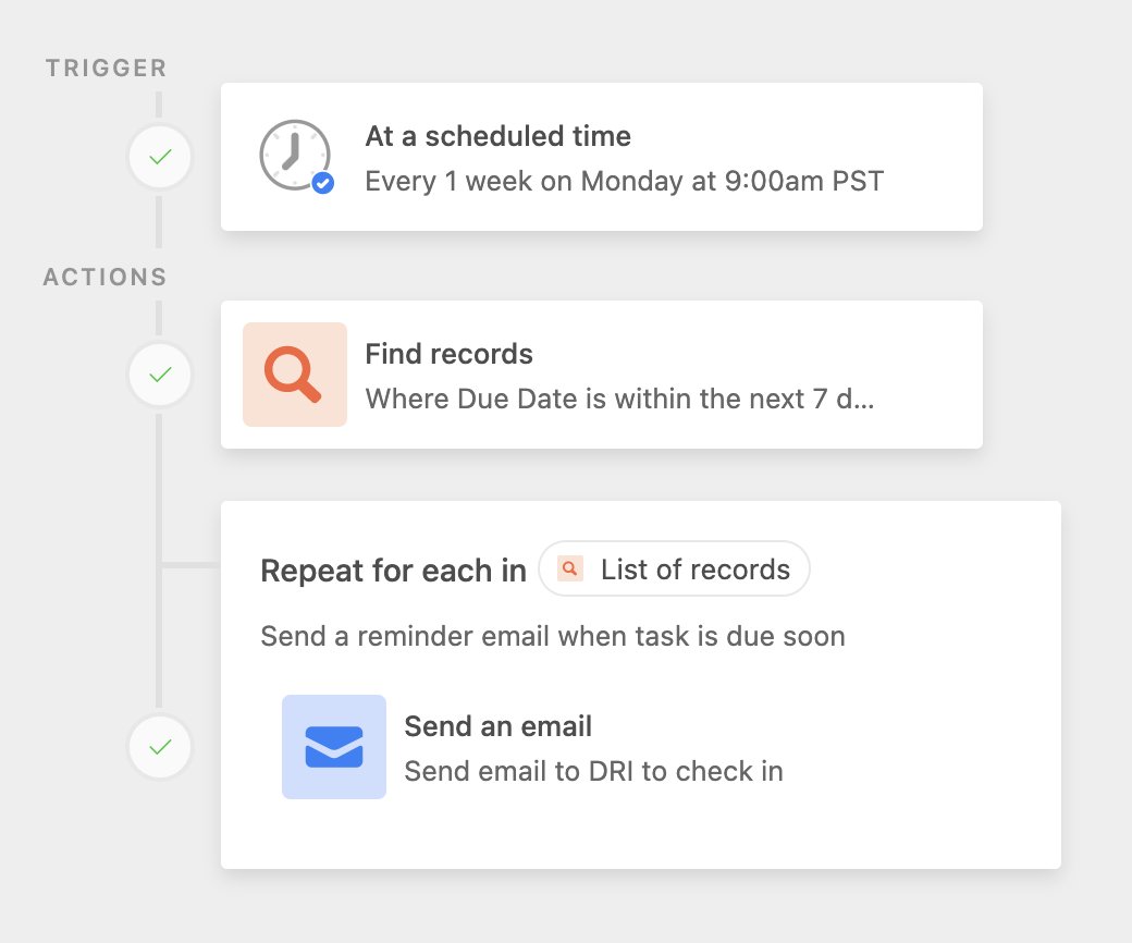 airtable's tweet image. ✨ New feature alert ✨ Repeat Actions functionality is now available in Airtable Automations for all users ⚡️

Check out the details: ow.ly/w94V50MTMhf