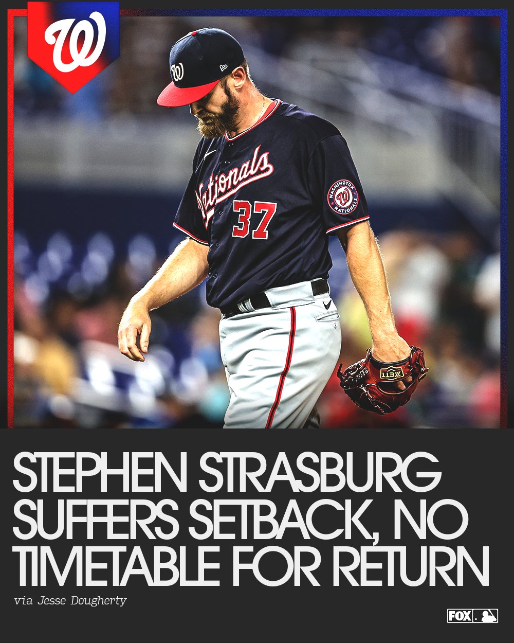 FOX Sports: MLB on X: Stephen Strasburg suffered another setback