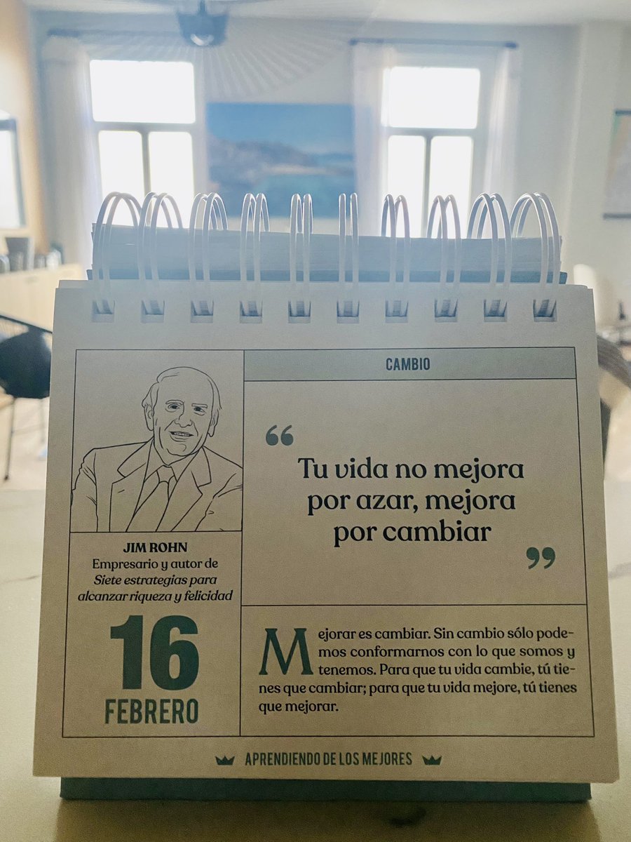 Ya lo dijo Eduardo Galeano: «Somos lo que hacemos para cambiar lo que somos». Y el cambio nunca se produce cuando queremos e intentamos que los demás cambien para estar y sentirnos mejor nosotros. #AprendiendoDíaDía