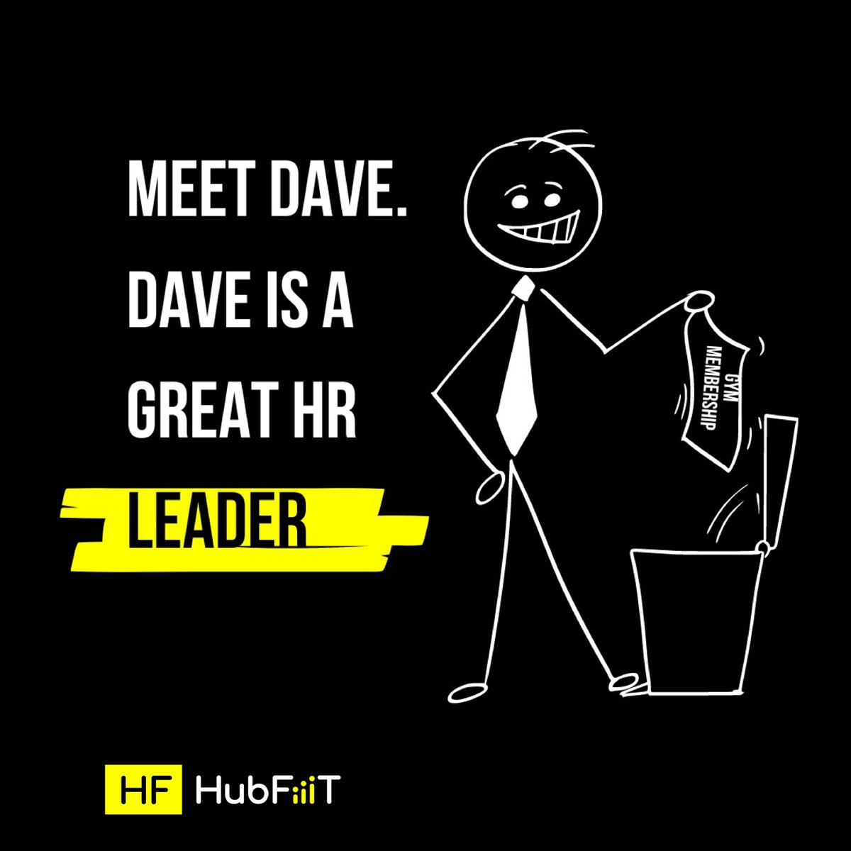 HubFiiiT's tweet photo. Meet Dave. 

Dave is a great HR leader because he invests in digital wellness solutions so that his company can provide accessibility for all of his company's employees to be fit and healthy.

Be more like Dave.

#stressmanagement #memberretention #wellbeing #hrdirectors https://t.co/7UMZG2Cq9I