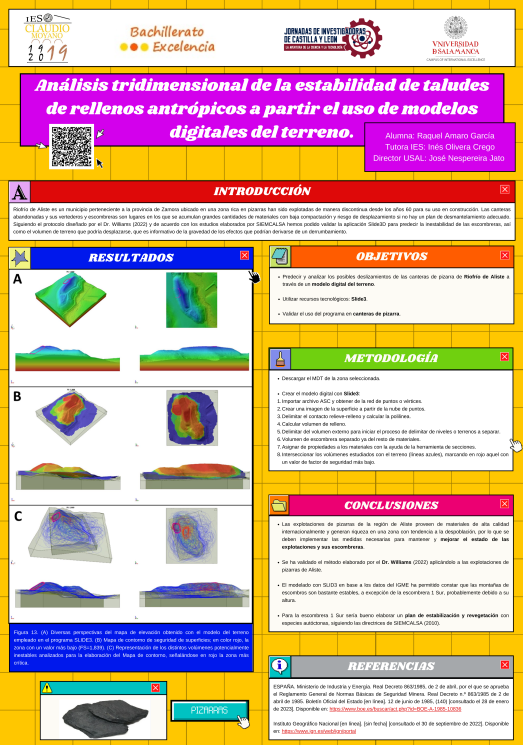 IESClaudioM's tweet photo. La alumna Raquel Amaro hoy presenta su proyecto de "Análisis tridimensional de la estabilidad de taludes de rellenos antrópicos" https://t.co/Wjs0kVVbli