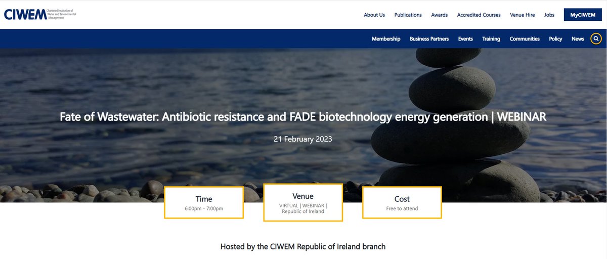 Tune into the "Fate of Wastewater" webinar next Tuesday evening to hear to hear more about the work completed as part of the AREST project. This event is hosted by the Chartered Institute of Water &amp; Environmental Management. Details👇
ciwem.org/events/fate-of…