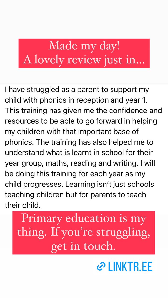 CarolineKTT's tweet image. This is why I do what I do. Happy to deliver in schools/children’s centres/community spaces . 
#parentconfidence #homeworkhell #family #stress #equity #mentalhealth #opportunities
