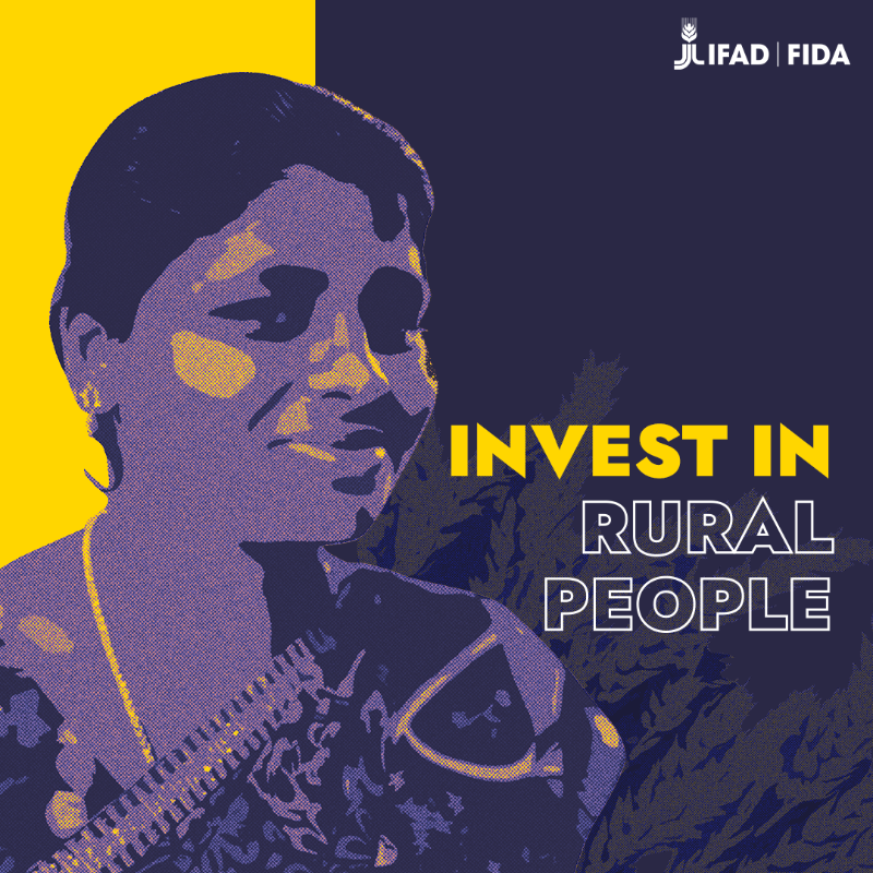 IFAD's tweet photo. Hunger and poverty are never a choice.

But world leaders have the power to decide: do we respond to crisis after crisis or do we invest in a resilient future for all?

It’s time to #InvestInRuralPeople. See the difference it makes 👇