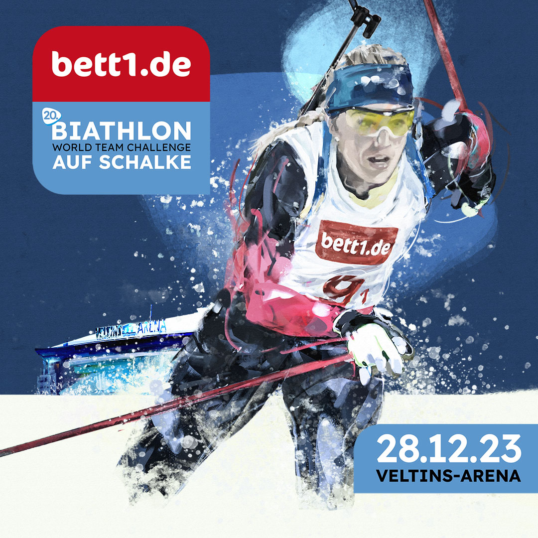 ++ 𝐉𝐮𝐛𝐢𝐥ä𝐮𝐦𝐬𝐭𝐞𝐫𝐦𝐢𝐧 𝐬𝐭𝐞𝐡𝐭 𝐟𝐞𝐬𝐭 ++

Die <a href="/bett1de/">bett1.de</a> #Biathlon World Team Challenge feiert 20-jähriges Jubiläum und der Termin für das besondere Event steht

🗓️ 28.12.2023
🏟️ <a href="/VELTINSarena/">VELTINS-Arena</a> 

Alle Infos 👉 s04.de/WTC_Jubilaeum
Tickets 👉 s04.de/Biathlon2023
