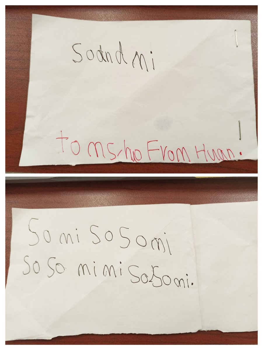 Student action at work!
In the current Kinder deep connection unit, SS will turn poems they wrote on to songs pitched to so and mi. This SS went home and made her own so mi song book! 
#pypmusic #studentaction