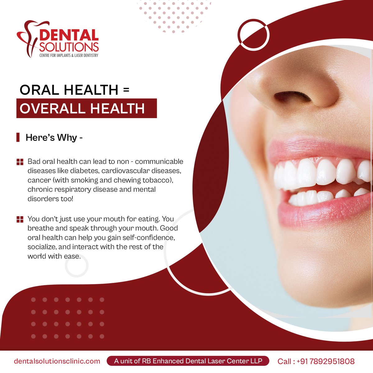 DentlSolutions's tweet photo. Get in touch with us to know more about how we can help you! 

Visit our website https://t.co/iDmV6xaYxJ or call us at +91 78929 51808 to book an appointment with us! 

#dentalsolutions #dentalbridge #dentalhygiene #oralhealth #teethhealth https://t.co/NIRIeChOTV