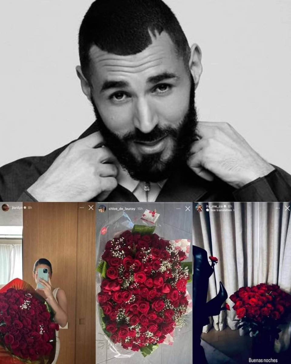 KBZaghal9's tweet photo. أرسل كريم بنزيما أمس في عيد الحب ، زهورًا لثلاث نساء مختلفات:

 ❤ Jiordyn Ozuna ، صديقته الحالية.
 🔙 Cora Gauthier ، زوجته السابقة وأم ابنه.
 🔚 Chloe Launey ، زوجته الأولى وأم ابنته.

😂😂😂😂😂😂 https://t.co/rNQsuQRx1K