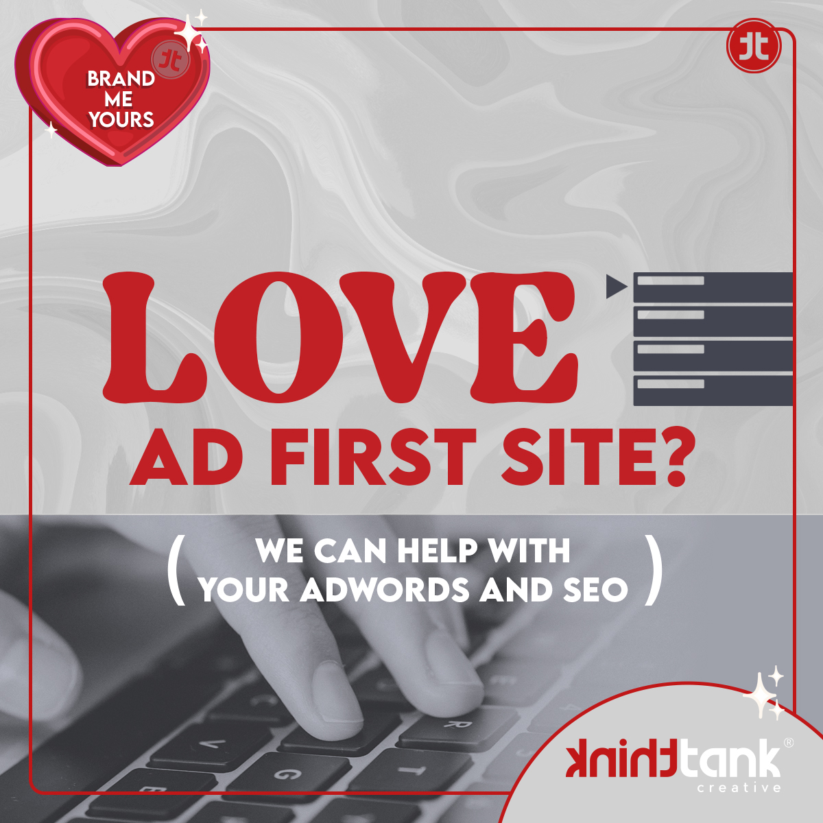 AKAThinkTank's tweet photo. We can help with your SEO, AdWords and Google advertising. 
Get in touch with us at 012 348 9756 | info@thinktank.co.za to set up a date - let’s discuss ideas and see where it goes... 
#thinktank #creative #agency #digitalmarketing #seo #adwords #google #brandmeyours https://t.co/cOZOK9qTXC