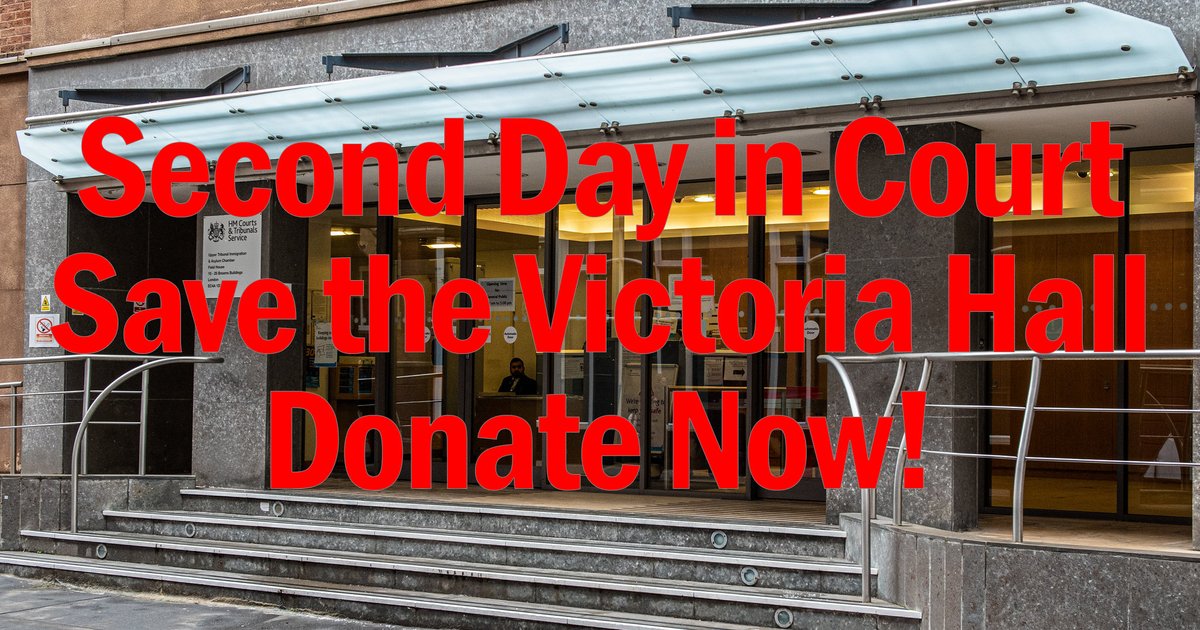 Today is 2nd day of the hearing that could save #ealing’s Victoria Hall from becoming part of a luxury hotel. Donate: crowdjustice.com/case/save-the-… Since 1888 at of community life, easy to get to from #Acton #Greenford #Hanwell #Northolt #Perivale and #Southall  #charities #charitylaw