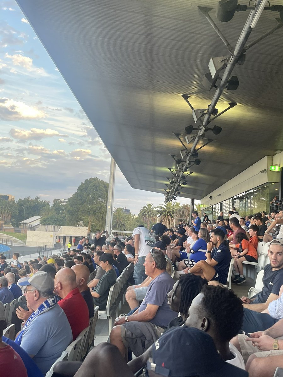 Packed to the rafters.Bring on NSD #southmelbourne #nplvic Go @smfc