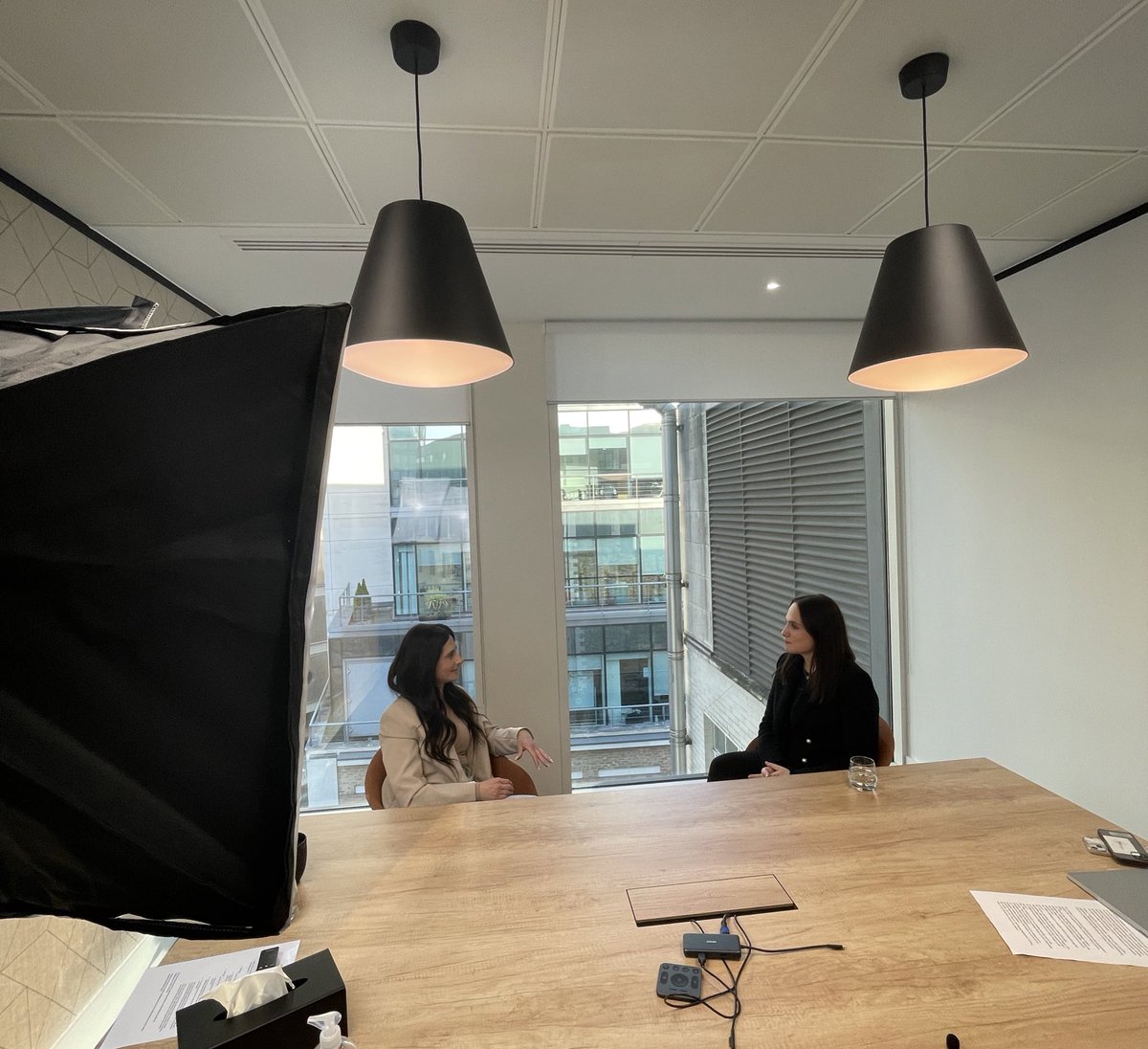 Great to have @carinalepore in the RCK offices today! Keep an eye out for some exciting new content - coming soon! 🎬 #rckpartners #behindthescenes #filmfolk #london